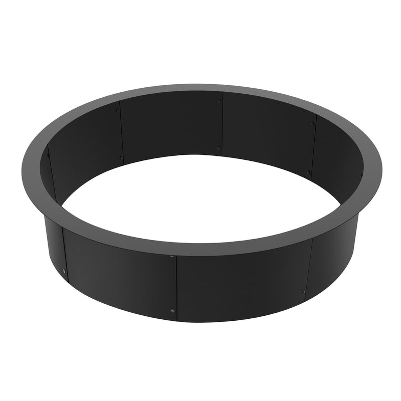 VEVOR apaļš ugunskura gredzens - 114 cm ārējais tērauda ieliktnis DIY ugunskura vietai