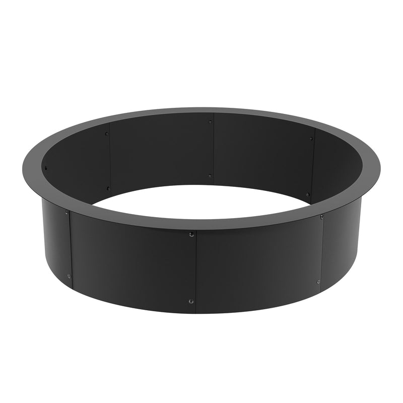 VEVOR apaļš ugunskura gredzens - 114 cm ārējais tērauda ieliktnis DIY ugunskura vietai