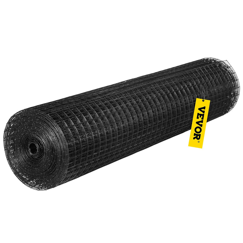 Metāla siets 61 × 3048 cm, 25,4 × 25,4 mm acu izmērs, 16 Ga cinkota tērauda stieple ar vinila pārklājumu, vistas žogs ar griežamajām knaiblēm un cimdiem, dārza žogiem un mājdzīvnieku iežogojumiem