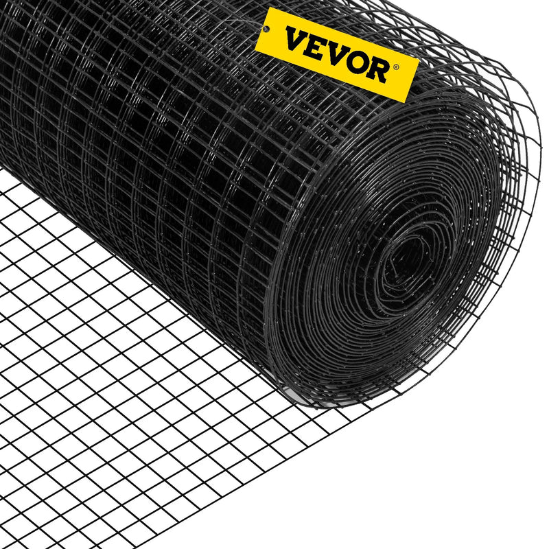 Cinkota tērauda siets ar vinila pārklājumu 122 × 1524 cm, 2,54 × 2,54 cm acs, 16 Gauge, vistas stieples žogs ar knaiblēm un darba cimdiem, dārza un mājdzīvnieku nožogojumiem