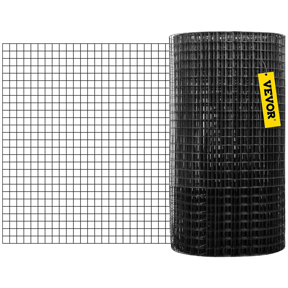 Galvanised Steel Mesh with Vinyl Coating 122 × 1524 cm, 2.54 × 2.54 cm Mesh, 16 Gauge, Chicken Wire Fence with Staples and Work Gloves, Garden and Pet Enclosures