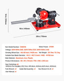 VEVOR ripzāģa disku asināšanas iekārta 370 W, 2890 apgr./min, ar 125 mm slīpripu un 6 centrēšanas elementiem, piemērota Ø80–Ø700 mm diskiem - ZEMLETES.LV