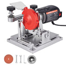 VEVOR ripzāģa asmeņu asināšanas iekārta 140 W 5700 apgr./min ar 100 mm keramikas un dimanta slīpripām, piemērota 90–400 mm diametra ripzāģa asmeņiem - ZEMLETES.LV