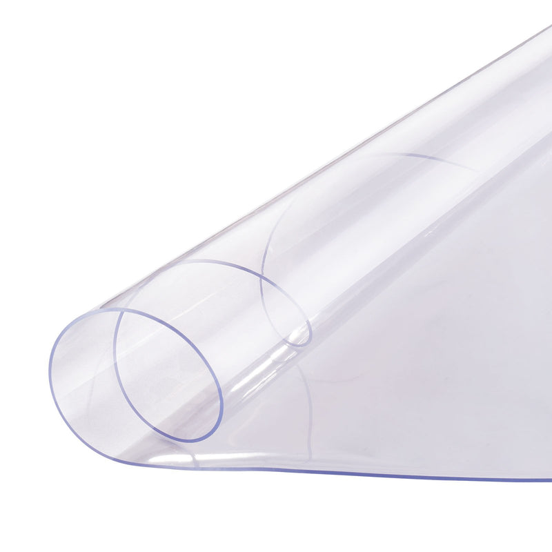 VEVOR PVC galda aizsargs, caurspīdīgs plastmasas pārklājs, apaļš, диаметр 107 см, 2,0 мм biezums