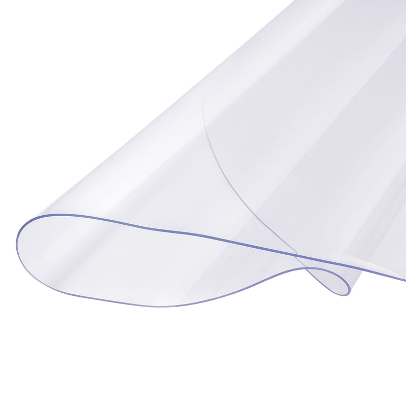 VEVOR PVC galda aizsargs, caurspīdīgs plastmasas pārklājs, apaļš, диаметр 107 см, 2,0 мм biezums
