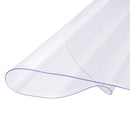 VEVOR PVC galda aizsargs, caurspīdīgs plastmasas pārklājs, apaļš, диаметр 107 см, 2,0 мм biezums