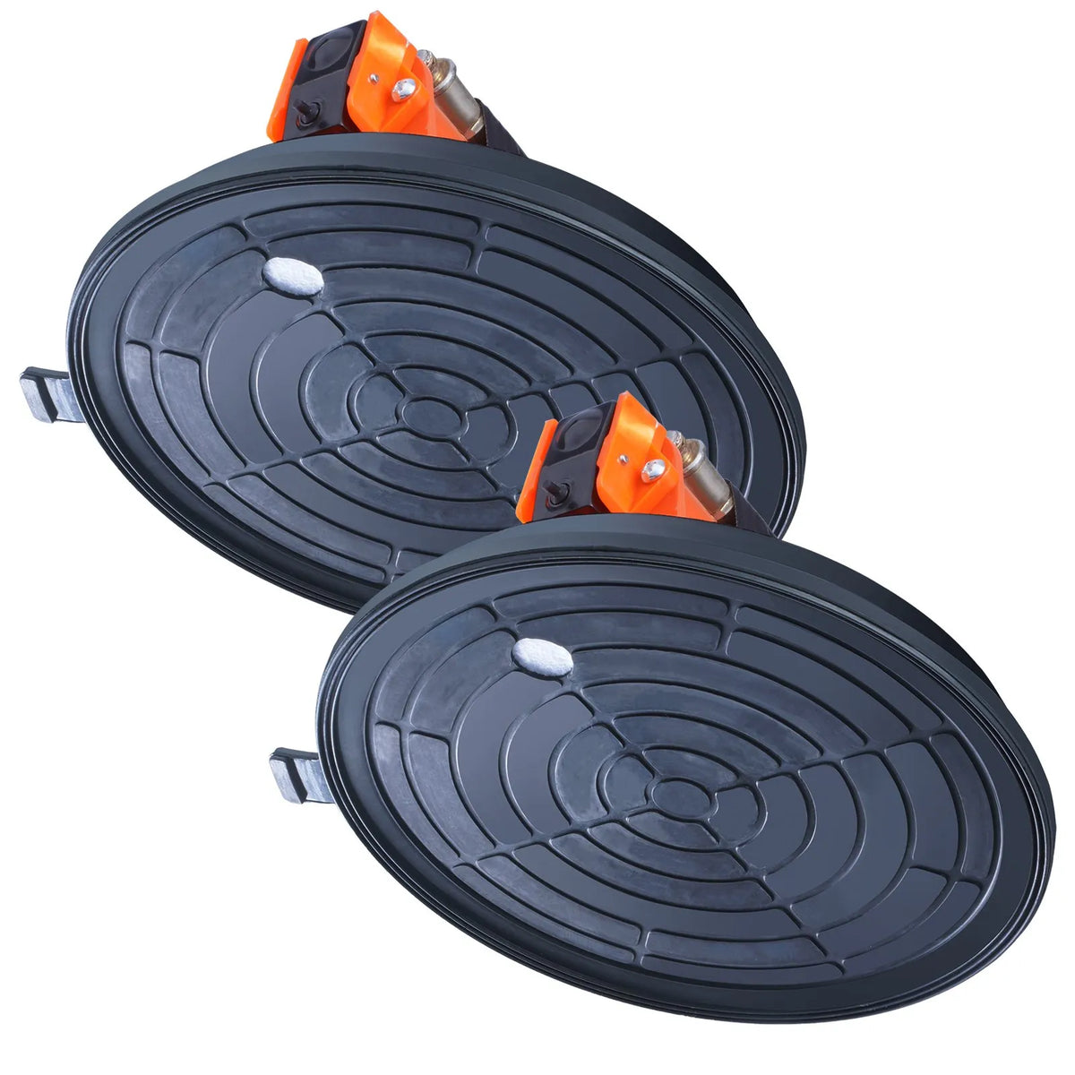 VEVOR Glass Vacuum Suction Cup Kit, 20.3 cm, 2 Pieces, 279 kg Load Capacity, with Steel Handle and Carrying Case, Industrial Heavy-Duty Glass Lifter for Moving Glass, Granite, Tiles, Metal and Wood Surfaces