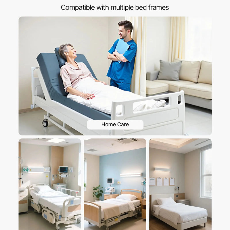 VEVOR medicīniskais slimnīcas gultas matracis 914 x 2030 x 153 mm ar 159 kg kravnesību no medicīniskās kvalitātes putām, spiediena sadales matracis ar ūdensizturīgu pārklājumu izgulējumu profilaksei un aprūpei - ZEMLETES.LV