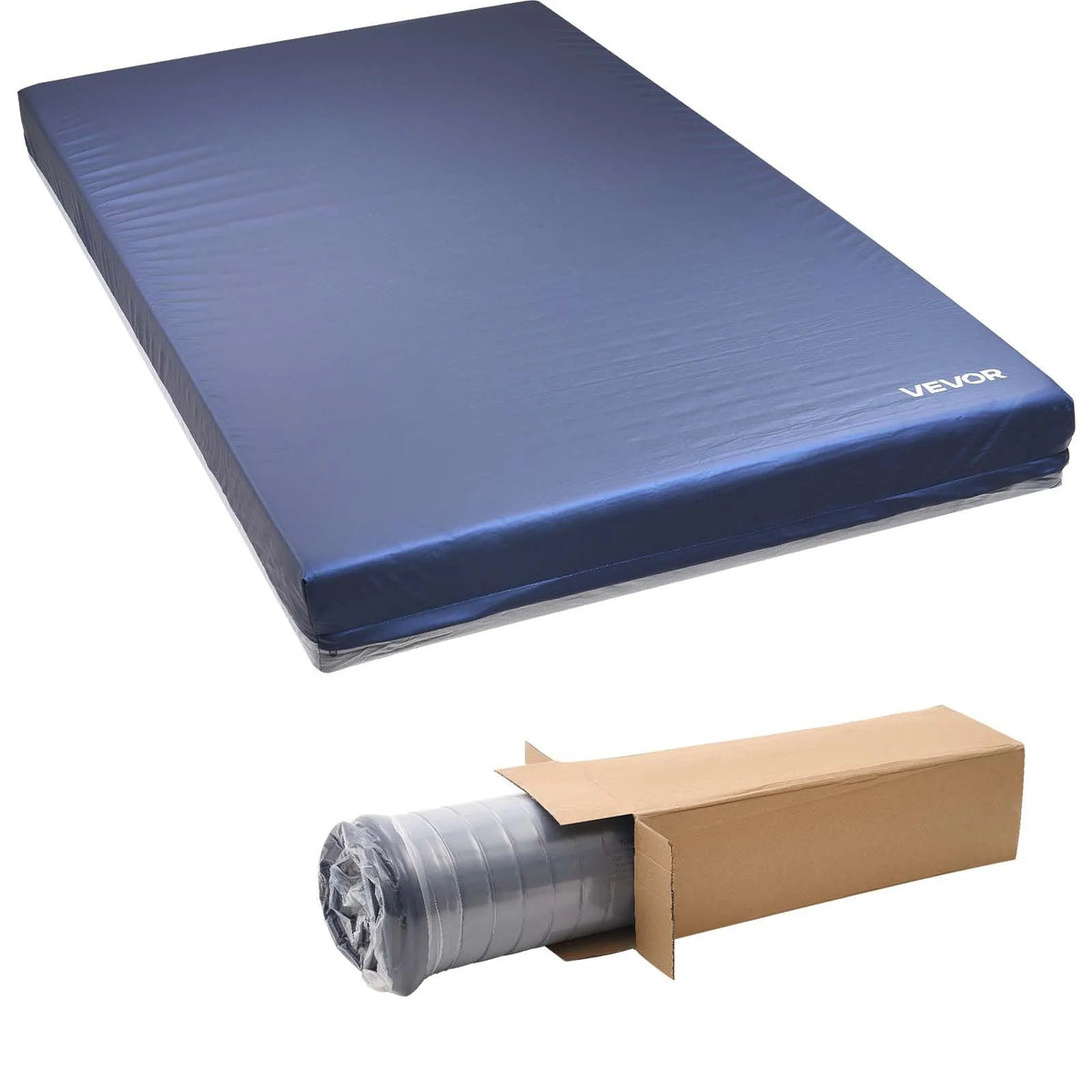 VEVOR medicīniskais slimnīcas gultas matracis 1067 x 2030 x 153 mm ar 295 kg kravnesību no medicīniskās kvalitātes divslāņu putām, spiediena sadales matracis ar ūdensizturīgu pārklājumu izgulējumu profilaksei un aprūpei - ZEMLETES.LV