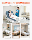 VEVOR slimnīcas gultas matracis 914 × 2030 × 153 mm, medicīniskas klases divslāņu putu matracis ar spiediena sadales funkciju ilgstošai aprūpei, ūdensizturīgs izgulējumu profilaksei, slodze līdz 159 kg, piemērots aprūpes iestādēm un mājas aprūpei - ZEMLETES.LV