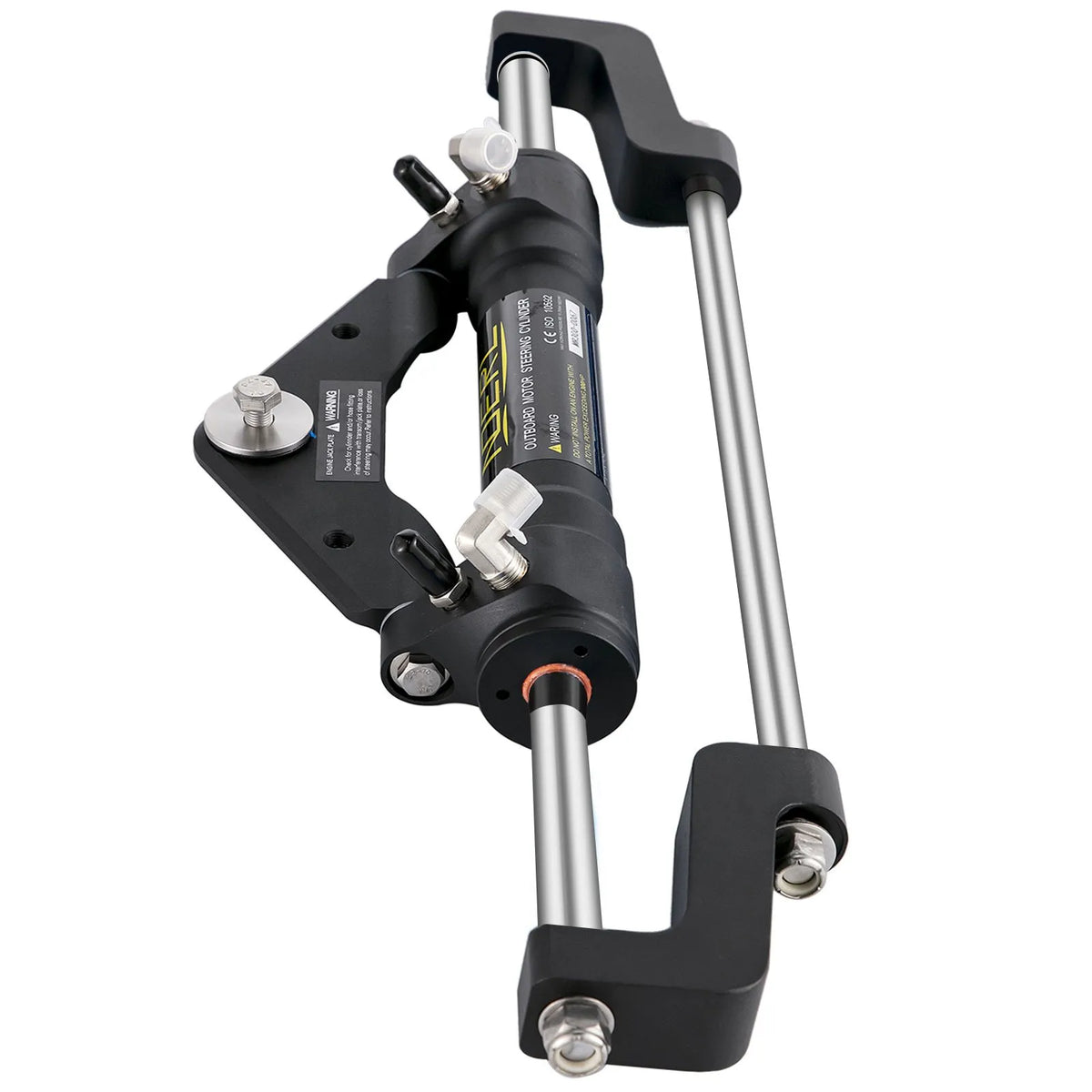 Hydraulic Steering Cylinder 300 HP, Front Mount Hydraulic Outboard Steering System without Hydraulic Hose and Steering Pump
