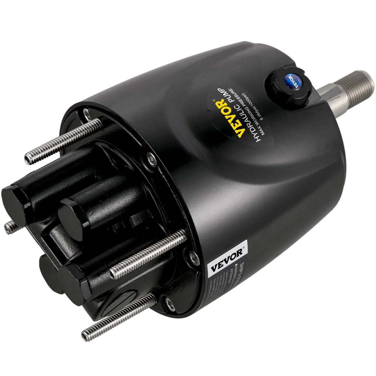 Hydraulic Steering System for Boats, 300 HP, with Pump, Cylinder, 343 mm Steering Wheel and 7.3 m Hose, Corrosion Resistant, Suitable for Marine Conditions