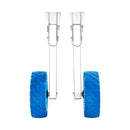 VEVOR laivas transportēšanas riteņi 260 mm, līdz 136,1 kg, nerūsējošā tērauda tranča riteņi ar cietām PVC riepām, salokāmi, ar 4 ātrās fiksācijas tapām, piepūšamām laivām līdz 4 m