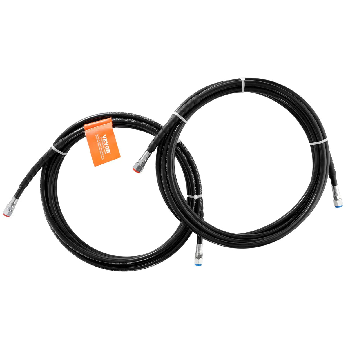 VEVOR Outboard Engine Hydraulic Hose Kit, 6.1 m Hydraulic Steering Hose, 2 pcs TPEE Hydraulic Hoses Leak-Free, for Boat Hydraulic Outboard Engine Steering Systems up to 300 HP
