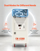 VEVOR industriālais ūdens dzesētājs, 8000 W, industriāla ūdens dzesēšanas sistēma ar kompresoru, maksimālais plūsmas ātrums 70 l/min, 40 l tvertnes ietilpība, lāzera dzesētājs CO₂ lāzera cauruļu gravēšanas un griešanas iekārtām