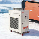 VEVOR industriālais ūdens dzesētājs, 8000 W, industriāla ūdens dzesēšanas sistēma ar kompresoru, maksimālais plūsmas ātrums 70 l/min, 40 l tvertnes ietilpība, lāzera dzesētājs CO₂ lāzera cauruļu gravēšanas un griešanas iekārtām