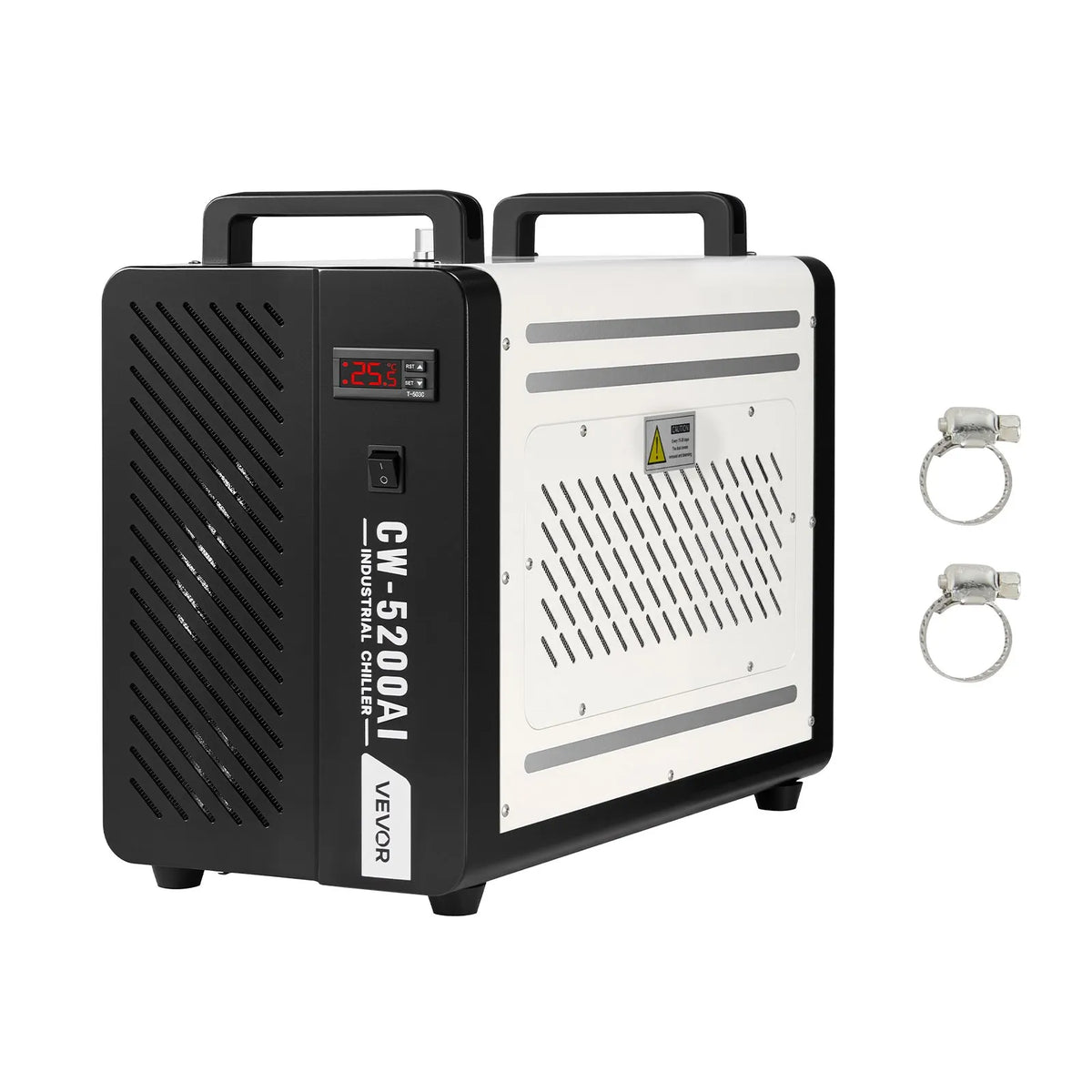 VEVOR Industrial Water Chiller with Compressor 1600 W, 7 l Tank, 16 l/min, for CO₂ Laser Tubes