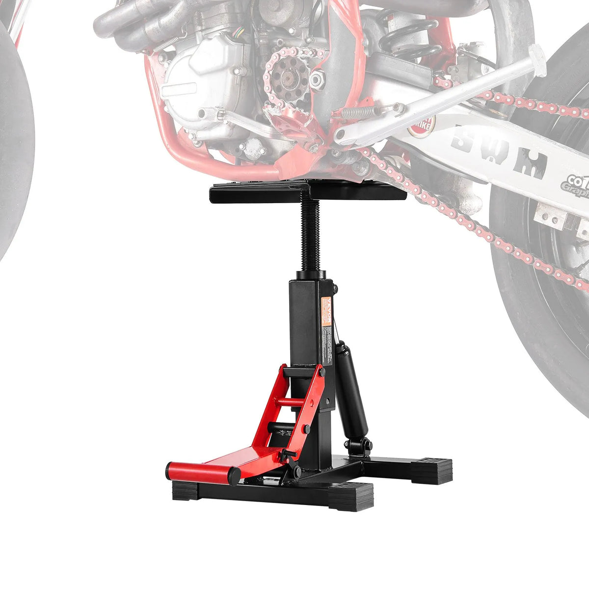 VEVOR Motorcycle Hydraulic Lift with Adjustable Height 250–465 mm, 545 kg Load Capacity, Suitable for Dirt Bike Maintenance and Repair