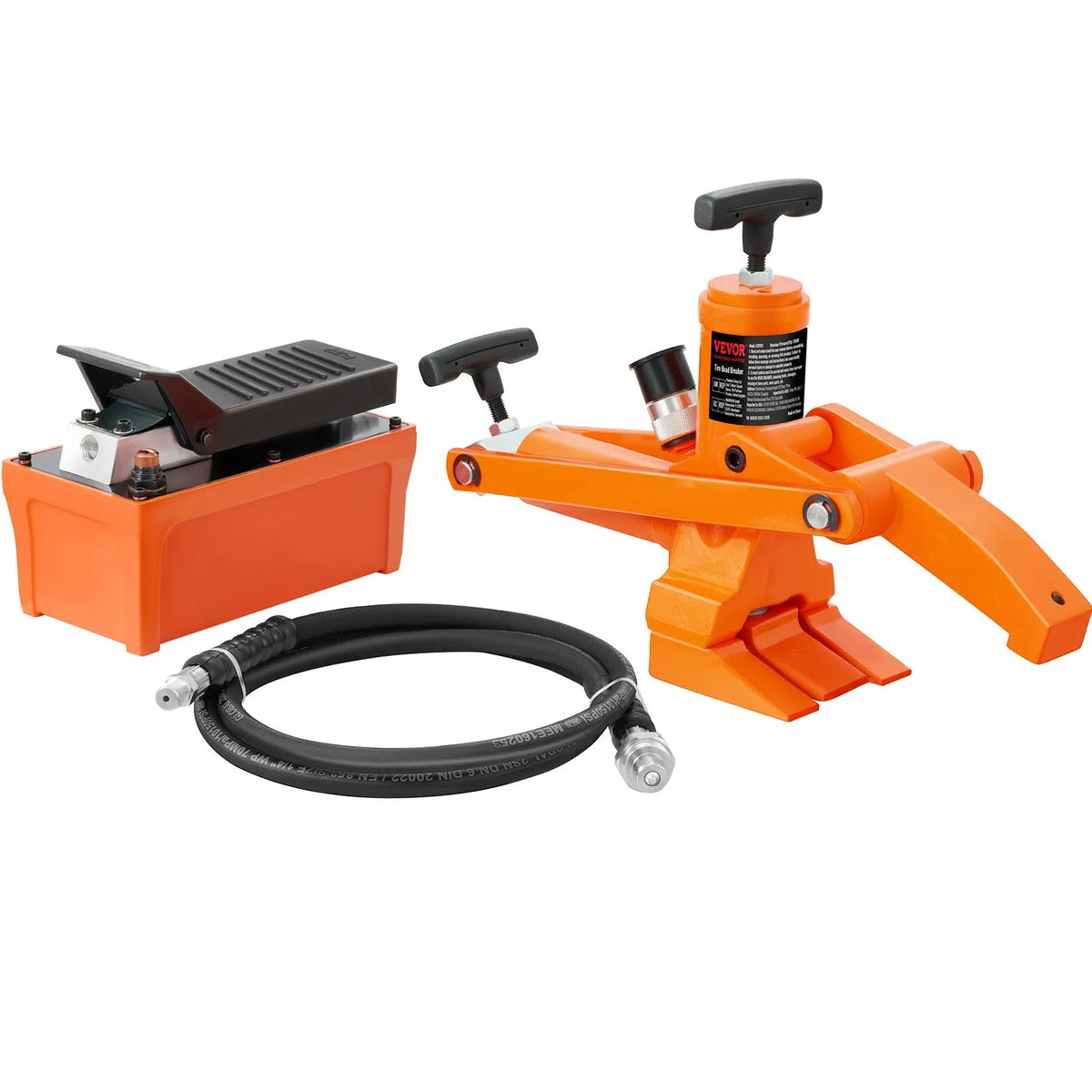 VEVOR Hydraulic Tyre Bead Breaker 690 bar with Foot Pump for Tractors and Trucks