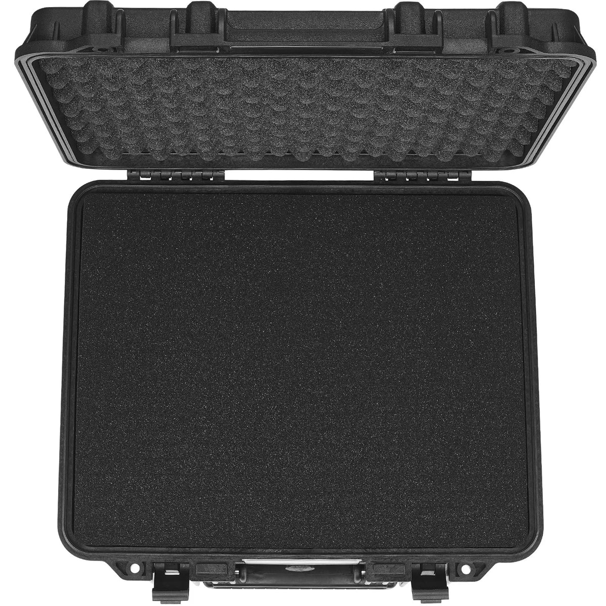 VEVOR Hard Pistol Case with Pre-Cut PU Foam Insert, Waterproof and Dustproof Hard Case for 6 Pistols, Lockable Design, 490 × 434 × 211 mm, Black
