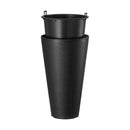 Augsti stādītāji, komplekts ar 2 apaļiem konusveida stādītājiem, 61 cm, piemēroti āra un iekštelpu lietošanai