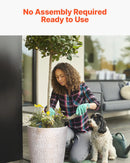 Augsti stādītāji, komplekts ar 2 apaļiem konusveida stādītājiem, 53 cm, piemēroti āra un iekštelpu lietošanai