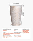 Augsti stādītāji, komplekts ar 2 apaļiem konusveida stādītājiem, 53 cm, piemēroti āra un iekštelpu lietošanai