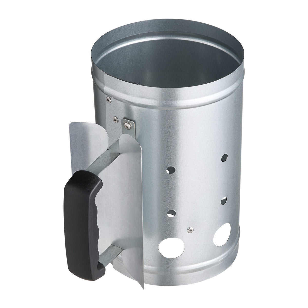 VEVOR Charcoal Chimney Starter, 1.8 kg Capacity, Heavy-Duty Steel Construction, Suitable for Grills and Barbecues, Compact Portable Igniter, Silver