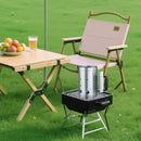 Ogles aizdedzināšanas skurstenis, 1,8 kg ietilpība, smagās tērauda konstrukcija, piemērots griliem un bārbekjū, kompakts pārnēsājams aizdedzinātājs, sudraba krāsa