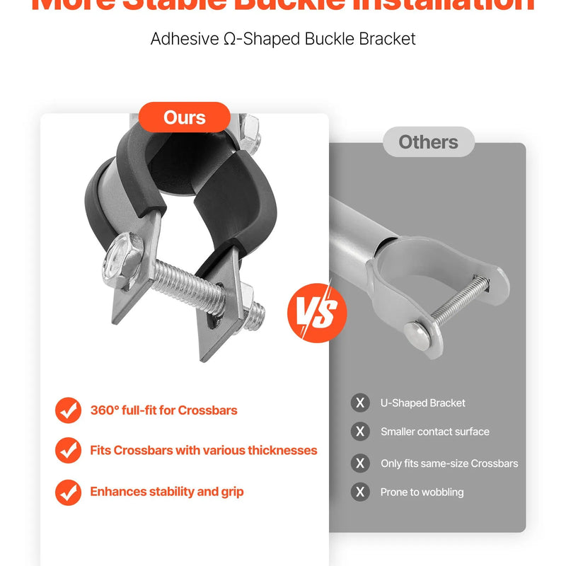 Posmu žoga pagarinātāji, 18 gab., 69,5 cm, augšējai sliedei 33-38 mm, U veida kronšteins