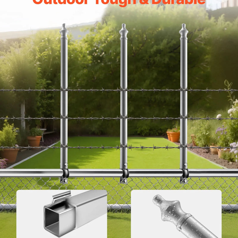 Posmu žoga pagarinātāji, 18 gab., 69,5 cm, augšējai sliedei 33-38 mm, U veida kronšteins