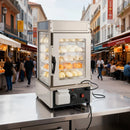 VEVOR komerciālā pārtikas sildīšanas vitrīna 5 līmeņi 120 l ar LED apgaismojumu un regulējamu plauktu, 1200 W tvaika sildīšana 30–110 ℃ hamburgeriem, picai un uzkodām - ZEMLETES.LV