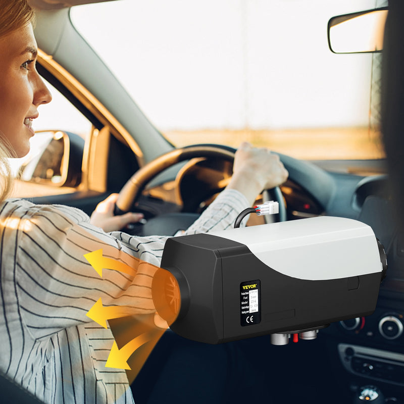 12V 8kW VEVOR dīzeļa autonomais gaisa sildītājs stāvvietas sildītājs, 12V dīzeļa degvielas sildītājs ar LCD slēdzi un tālvadības pulti automašīnām, RV, laivām, autobusiem, kemperiem un citiem