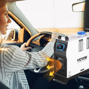 VEVOR 8KW dīzeļa gaisa sildītājs, 12V, viengabala stāvvvietas sildītājs ar vienu gaisa izplūdes atveri, sarkanu LCD slēdzi, tālvadības pulti un ātru uzsildīšanu, piemērots automašīnām, RV, kravas automašīnām, laivām, kemperiem un piekabēm.