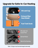 Dīzeļdegvielas gaisa sildītājs 8 kW, DC 12-24 V, portatīvs ātrās uzsildes sildītājs ar tālvadības pulti un kvadrātveida krāsainu digitālo displeju, zema trokšņa līmeņa, piemērots kemperiem, kravas automašīnām, laivām un piekabēm