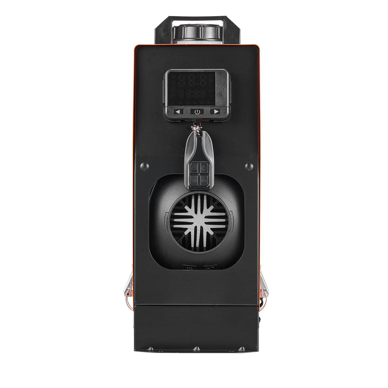 Dīzeļgaisa sildītājs 8 kW, 12–24 V, ātras uzsildīšanas autostāvvietas sildītājs ar tālvadības pulti un krāsu displeju, zems trokšņu līmenis, balss paziņojumi, piemērots kemperiem, kravas automašīnām, furgoniem, laivām un piekabēm