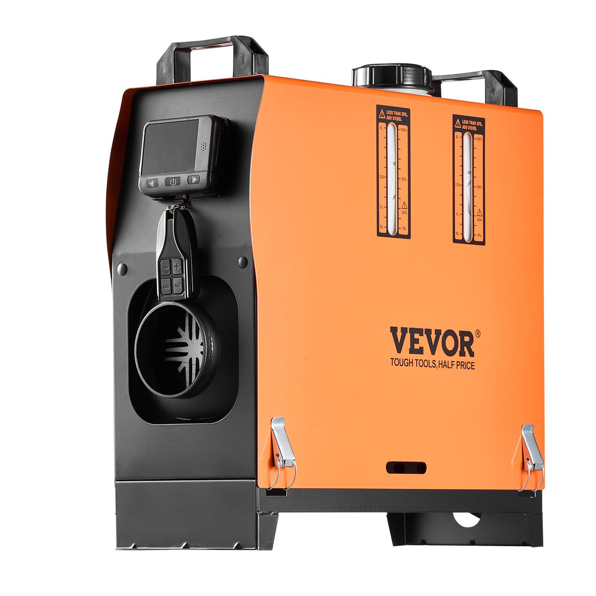 12V/24V 8 kW VEVOR Built-in Diesel Heater – Colour Display, Remote Control, Voice Alerts