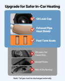 Dīzeļgaisa sildītājs 8 kW, 12–24 V, ātras uzsildīšanas autostāvvietas sildītājs ar tālvadības pulti un krāsu displeju, zems trokšņu līmenis, balss paziņojumi, piemērots kemperiem, kravas automašīnām, furgoniem, laivām un piekabēm