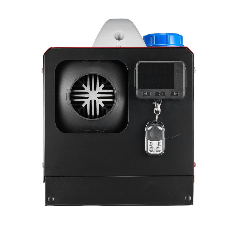 VEVOR dīzeļdegvielas gaisa sildītājs 8 kW, 12-24 V, ar melnu LCD vadības paneli un tālvadības pulti, ātrās uzsildīšanas un priekšsildīšanas funkcija, zems trokšņa līmenis, piemērots kemperiem, kravas auto, furgoniem, piekabēm un laivām