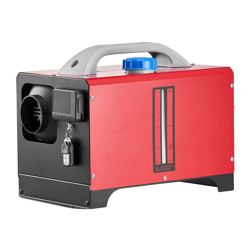 VEVOR dīzeļdegvielas gaisa sildītājs 8 kW, 12-24 V, ar melnu LCD vadības paneli un tālvadības pulti, ātrās uzsildīšanas un priekšsildīšanas funkcija, zems trokšņa līmenis, piemērots kemperiem, kravas auto, furgoniem, piekabēm un laivām