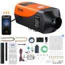 VEVOR dīzeļdegvielas gaisa sildītājs ar Bluetooth lietotnes vadību, 12 V 2 kW dīzeļsildītājs ar automātisku augstuma pielāgošanu, tālvadības pulti un LCD displeju, dīzeļdegvielas stāvvietas sildītājs kemperiem, treileriem, furgoniem un laivām