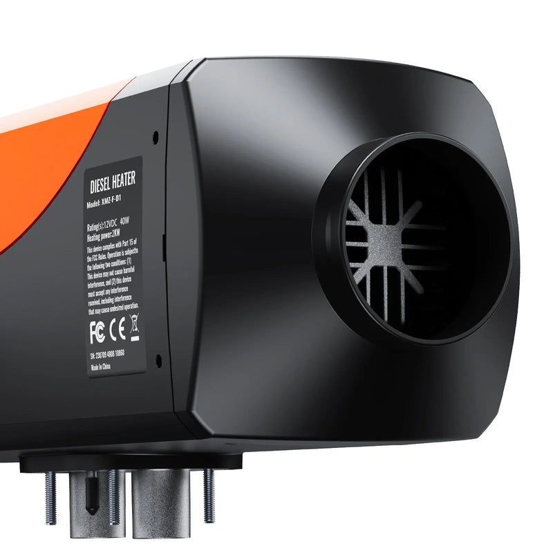 VEVOR dīzeļdegvielas gaisa sildītājs ar Bluetooth lietotnes vadību, 12 V 2 kW dīzeļsildītājs ar automātisku augstuma pielāgošanu, tālvadības pulti un LCD displeju, dīzeļdegvielas stāvvietas sildītājs kemperiem, treileriem, furgoniem un laivām