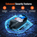 VEVOR dīzeļdegvielas gaisa sildītājs ar Bluetooth lietotnes vadību, 12 V 2 kW dīzeļsildītājs ar automātisku augstuma pielāgošanu, tālvadības pulti un LCD displeju, dīzeļdegvielas stāvvietas sildītājs kemperiem, treileriem, furgoniem un laivām