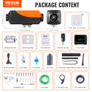 12V 2kW VEVOR dīzeļdegvielas gaisa sildītājs ar LCD displeju un tālvadības pulti automašīnām, autobusiem, treileriem un iekštelpām