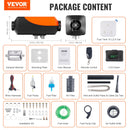 12V 5kW VEVOR dīzeļdegvielas gaisa sildītājs ar Bluetooth lietotni un LCD displeju automašīnām, autobusiem, treileriem un iekštelpām