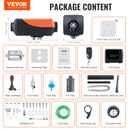 VEVOR 12V 8KW dīzeļa gaisa sildītājs ar LCD displeju un tālvadības pulti: automobiļiem, autobusiem, kemperiem un iekštelpām