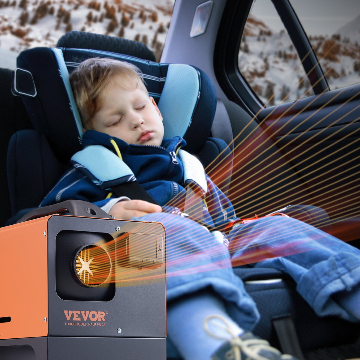 12V 5 kW VEVOR dīzeļa krāsniņa viss vienā – Bluetooth, LCD displejs
