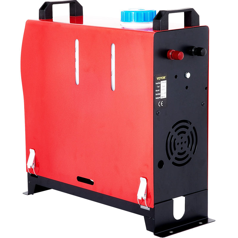 VEVOR 5KW dīzeļa gaisa sildītājs, 12V, viengabala stāvvietas sildītājs ar trokšņu slāpētāju, tālvadības pulti un LCD slēdzi.