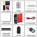 VEVOR 5KW dīzeļa gaisa sildītājs, 12V, viengabala stāvvietas sildītājs ar trokšņu slāpētāju, tālvadības pulti un LCD slēdzi.