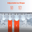 VEVOR Pārnēsājamais Ledus Veidotājs 12 kg/24h, Pašattīrīšanās, ar Karoti un Grozu